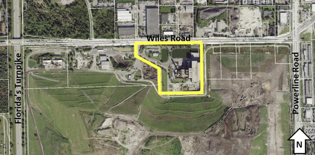 Monarch Location of Monarch Hill Renewal Energy Park in unincorporated Broward County. {Broward County}